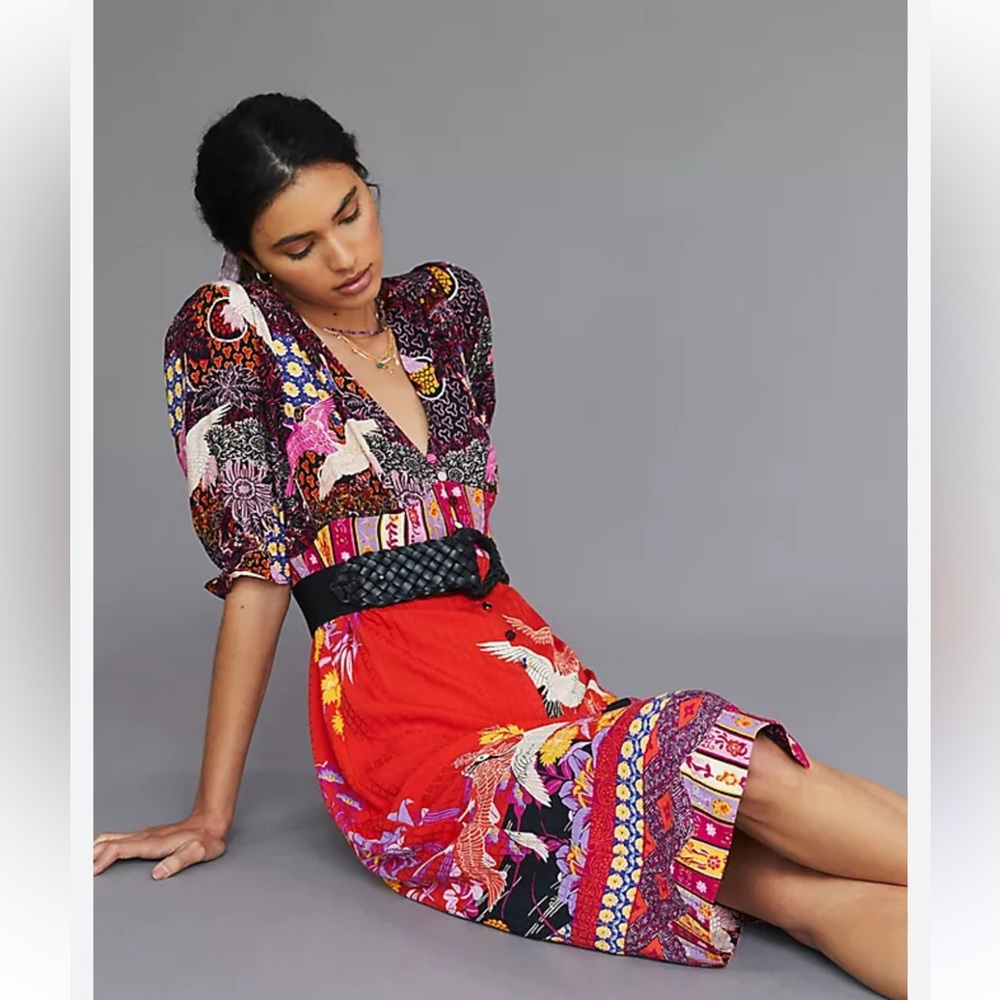 Anthropologie Crane dress NWT HTF